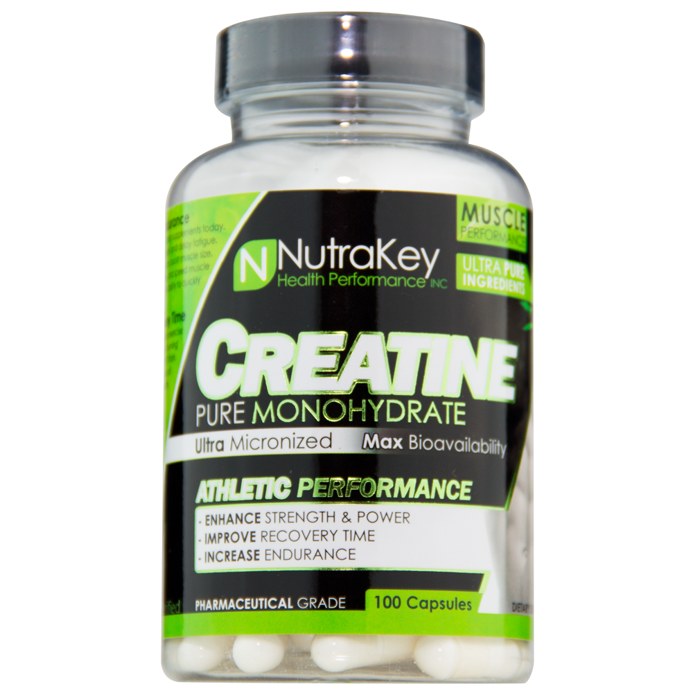 NutraKey Creatine Monohydrate (100 Caps)