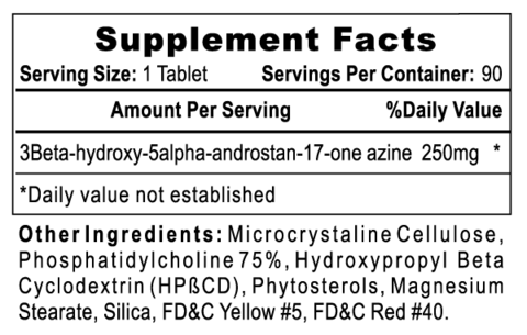 250mg serving size, 90 servings per container.