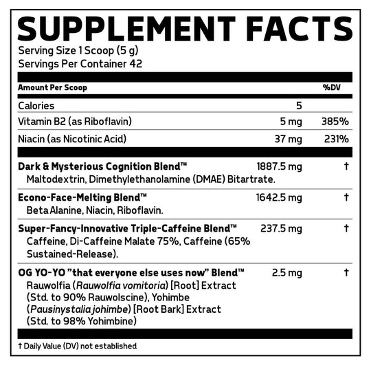 ingredients, nutrition info.