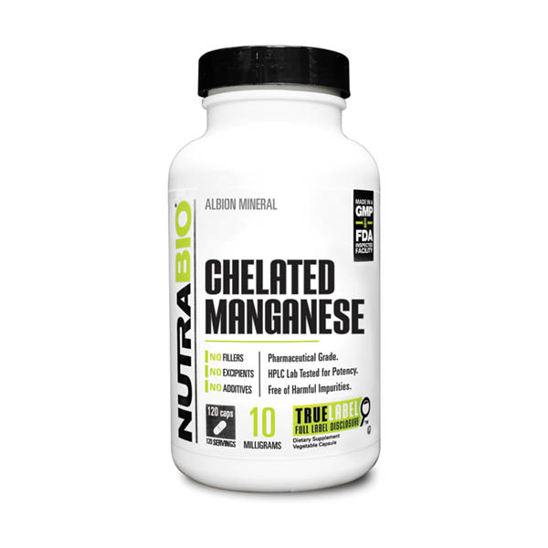 Nutrabio Manganese Chelate Bottle