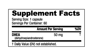 Nutrabio DHEA 50mg (60 Caps)
