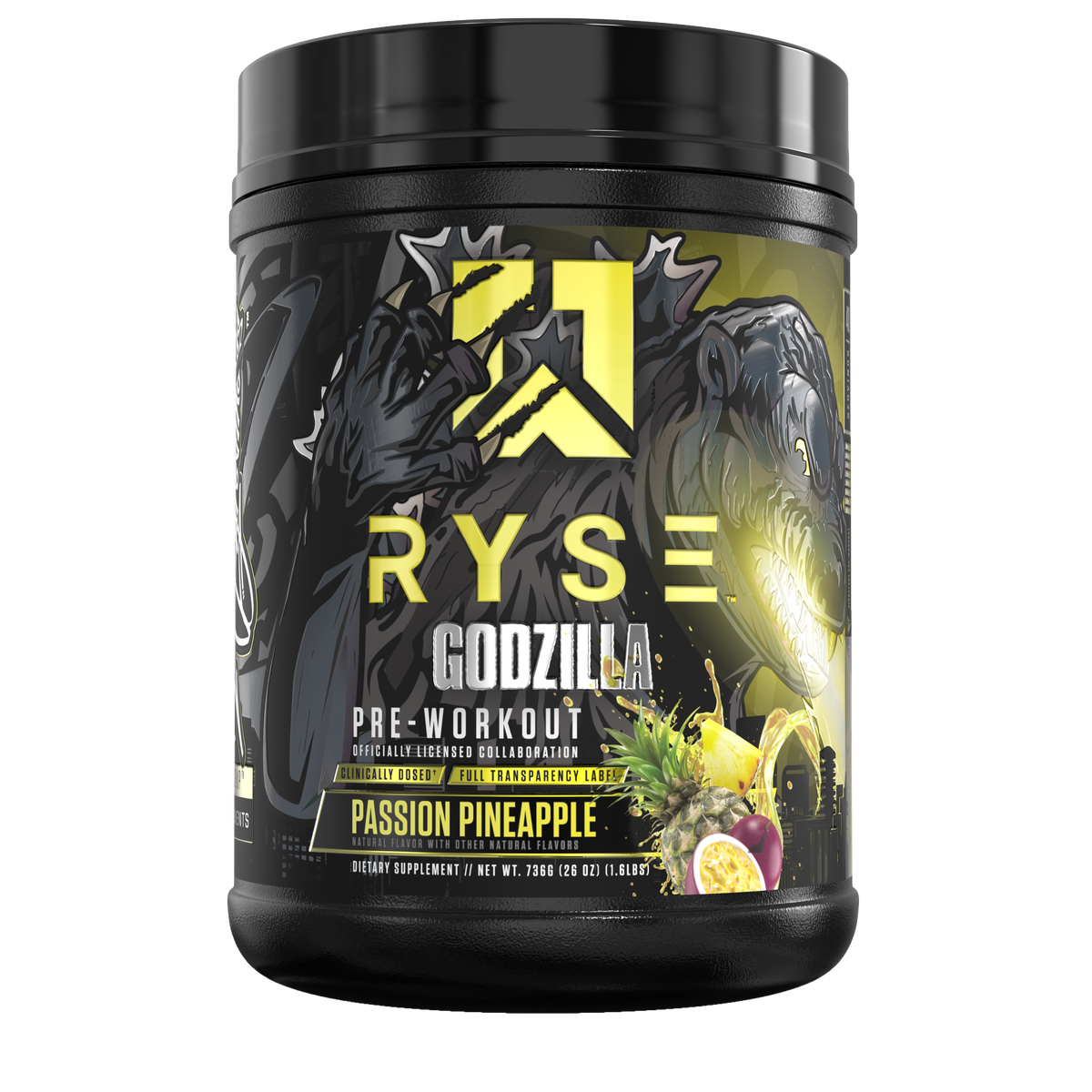 RYSE Godzilla Pre-Workout Passion Pineapple