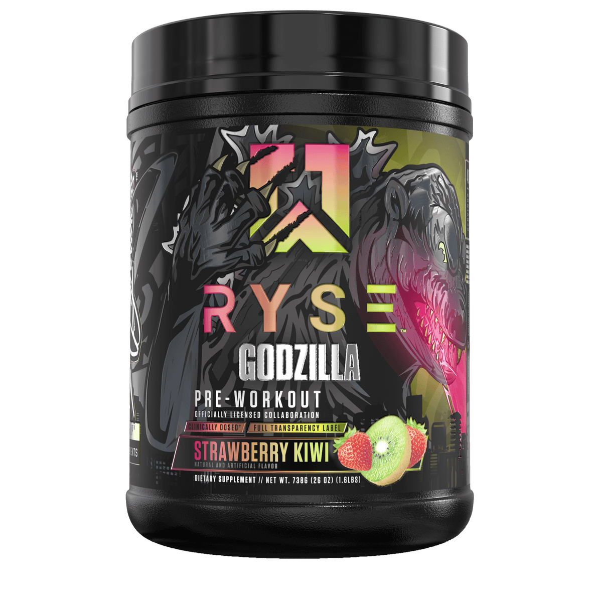 RYSE Godzilla Pre-Workout Strawberry Kiwi
