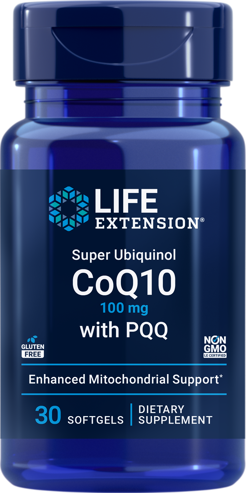 Life Extension Super Ubiquinol Coq10 WITH pqq 100MG 30Softgels