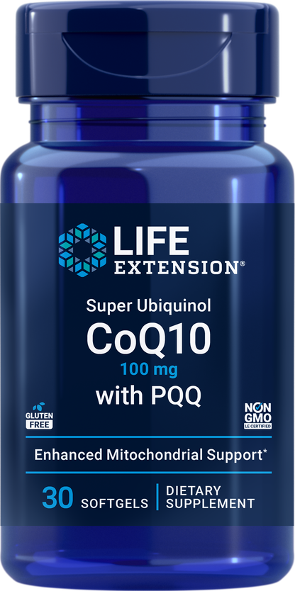 Life Extension Super Ubiquinol Coq10 WITH pqq 100MG 30Softgels