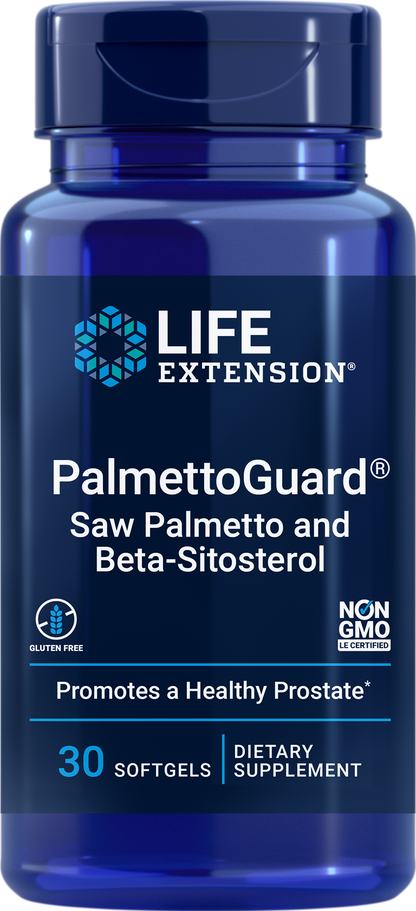Life Extension PalmettoGuard Saw Palmetto and Beta-Sitosterol 30Softgels