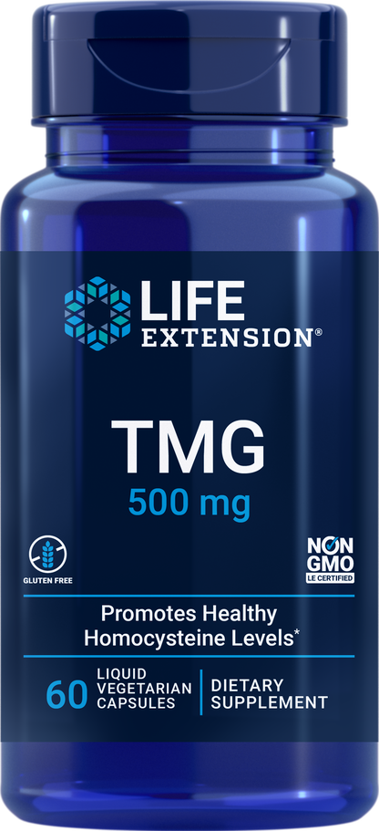 Life Extension TMG 500mg 60 Liquid Vcaps