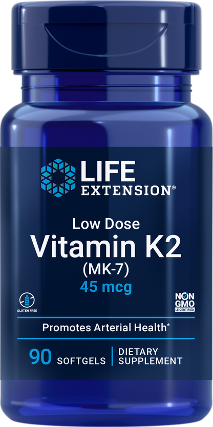 Life Extension Low Dose Vitamin K2 (Mk-7) 90Softgels