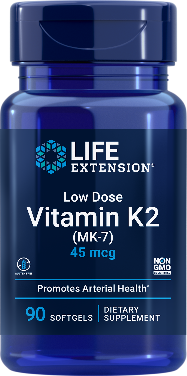 Life Extension Low Dose Vitamin K2 (Mk-7) 90Softgels