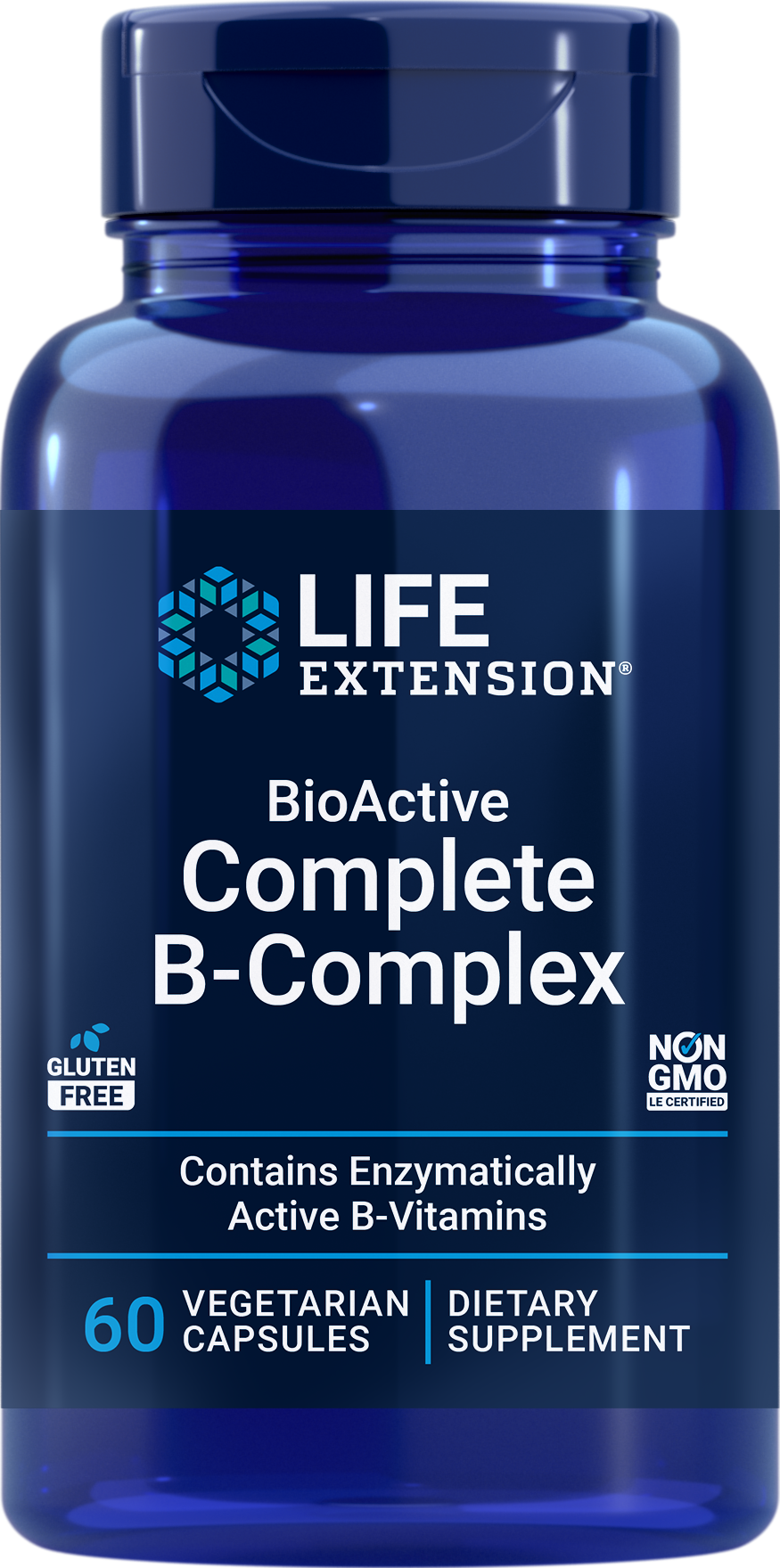 Life Extension BioActive Complete B-Complex (60 Vcaps)