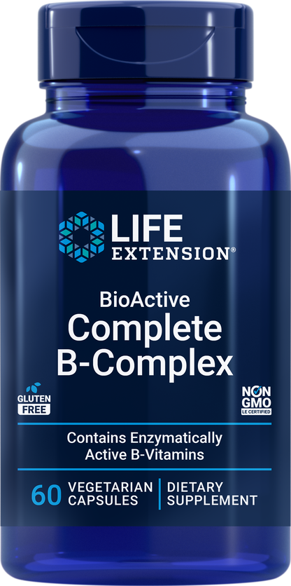 Life Extension BioActive Complete B-Complex (60 Vcaps)