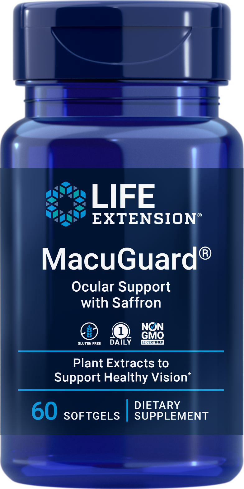 Life Extension MacuGuard Ocular Support with Saffron 60Softgels