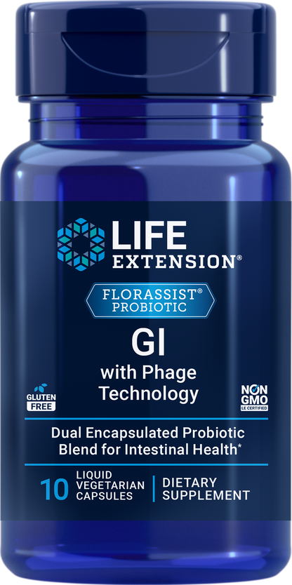 Life Extension Florassist GI With Phage Technology 30 Liquid Vcaps