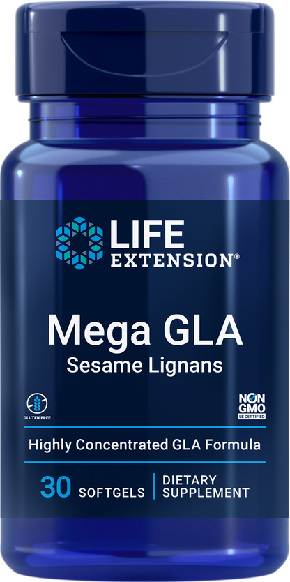 Life Extension Mega GLA Sesame Lignans 30Softgels