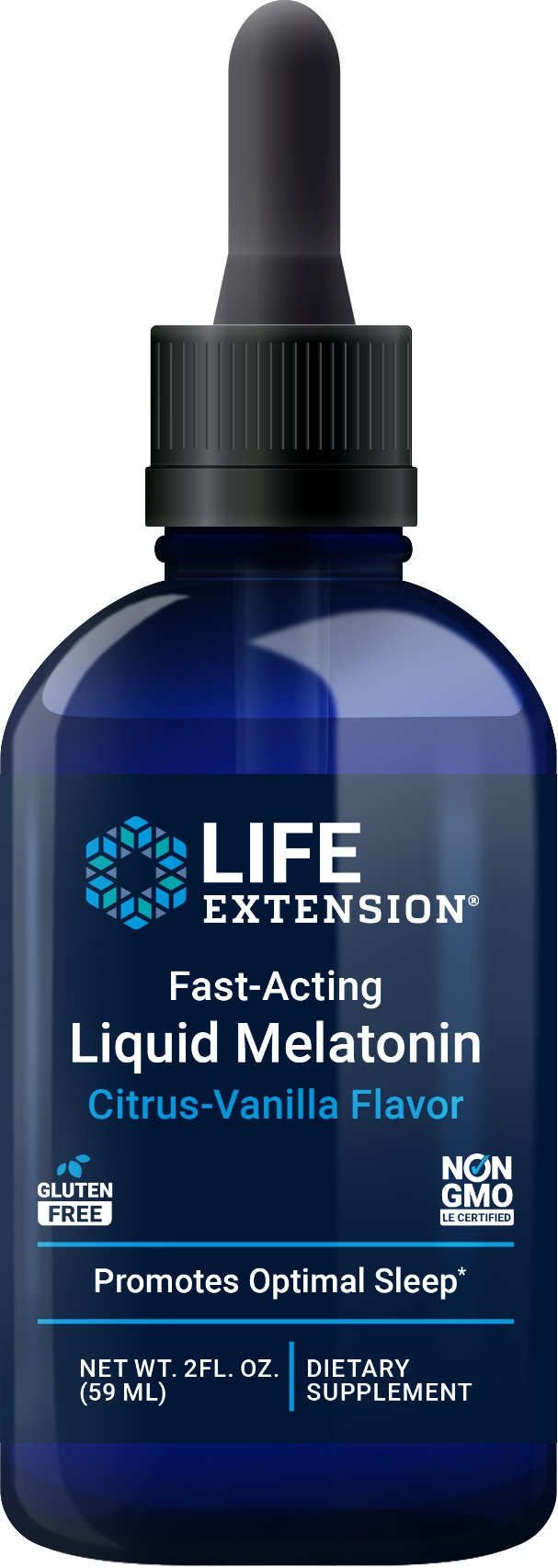 Life Extension Fast-Acting Liquid Melatonin (2 Floz) Citrus Vanilla