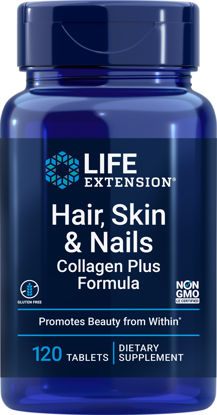 Life Extension Hair Skin & Nails Collagen Plus Formula 120Tabs