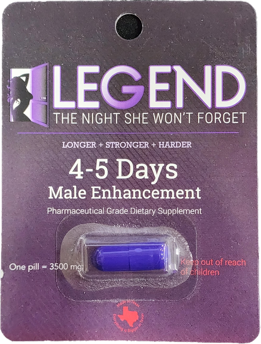 Legend Male Enhancement - Natural Performance Support Supplement (1 Capsule)