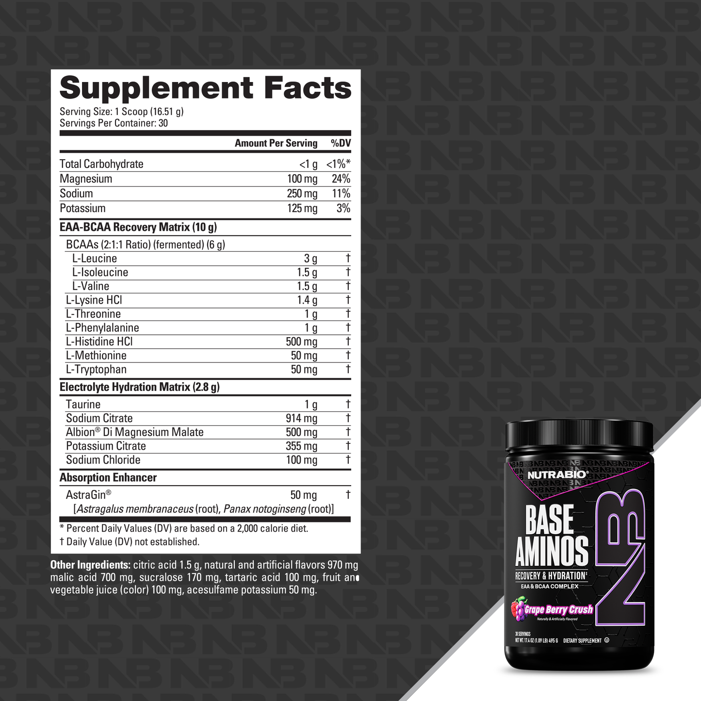 NutraBio Base Amino