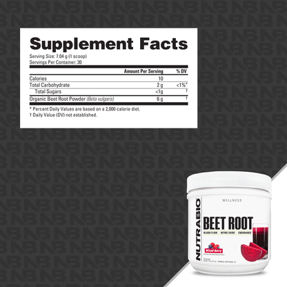 Nutrabio Beet Root 30Servings Mixed Berry