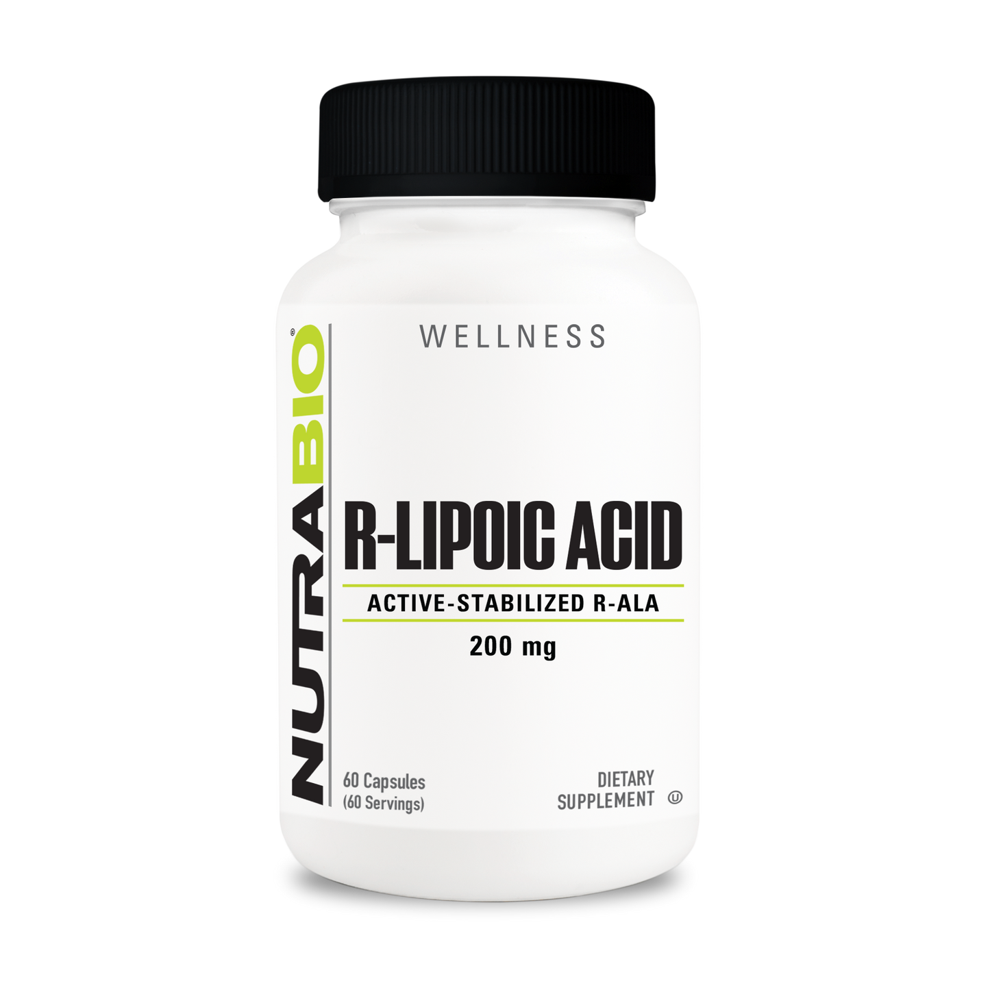 NutraBio R-Lipoic Acid - 60 Capsules