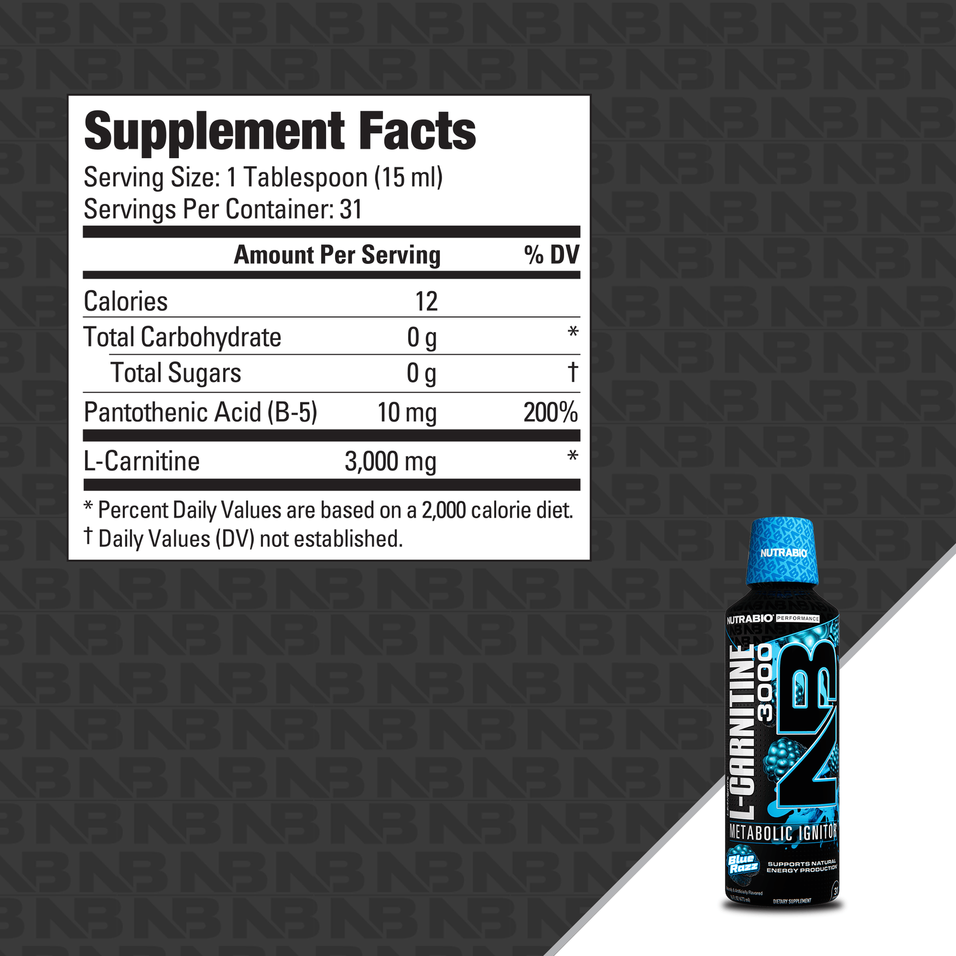 Nutrabio L-Carnitine 3000 Nutrabio L-Carnitine 3000