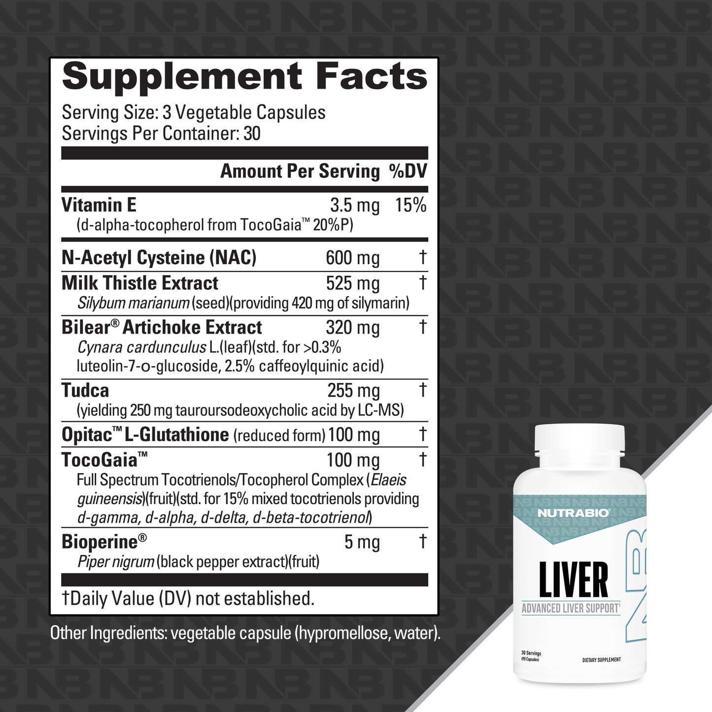 NutraBio Liver Advanced Liver Support