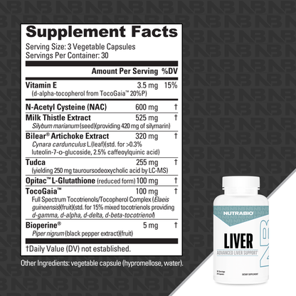 NutraBio Liver Advanced Liver Support