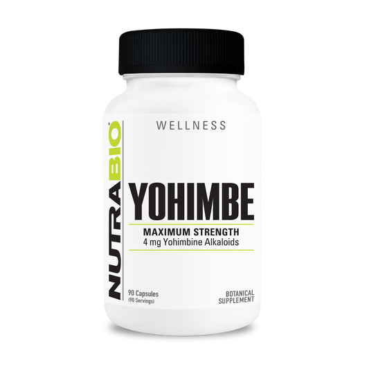 NutraBio Yohimbe 4mg – Standardized Yohimbine HCl