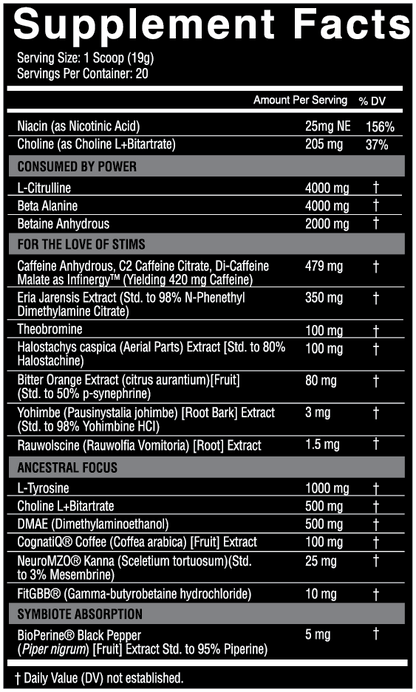 NutriFitt Symbiote – High Stim Pre-Workout