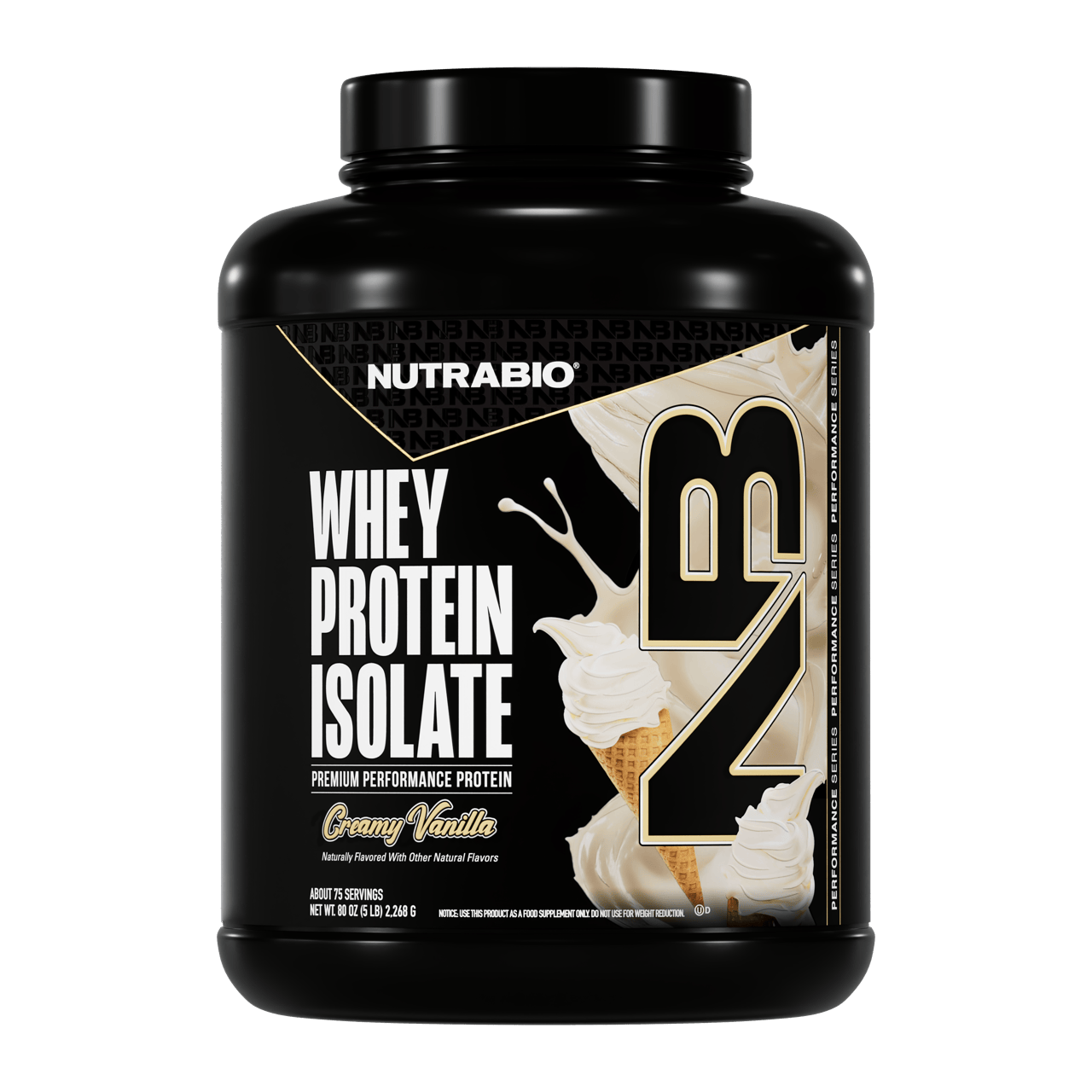 NutraBio 100% Whey Protein Isolate - Pure WPI 25g Protein | Suppz