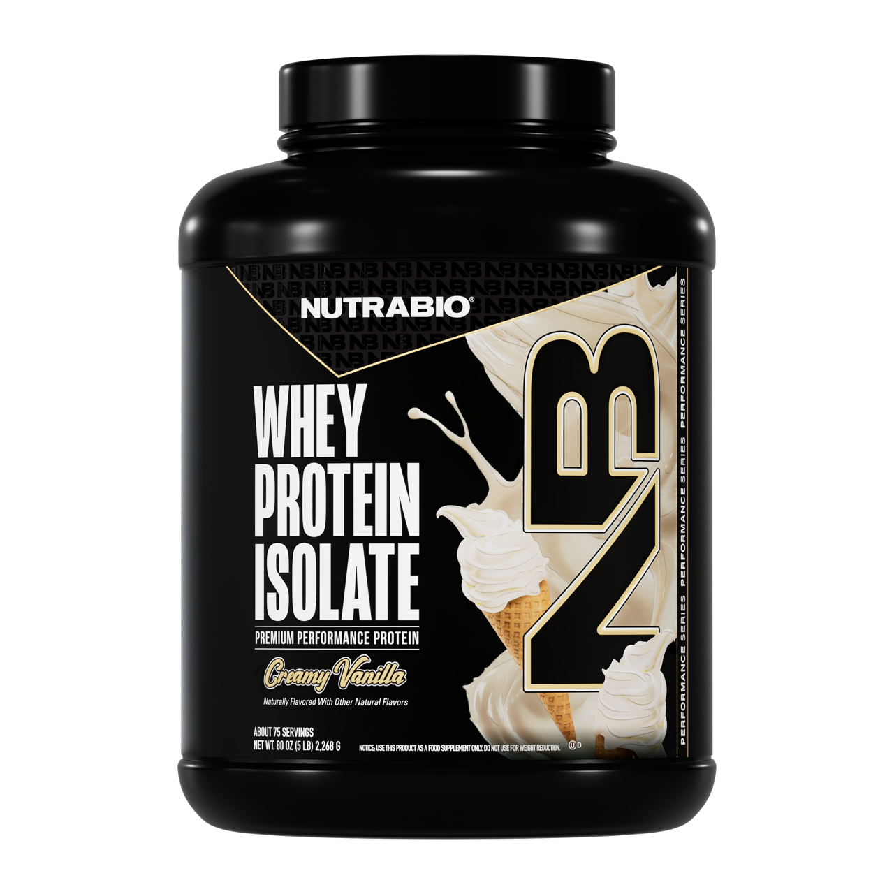 NutraBio 100% Whey Protein Isolate
