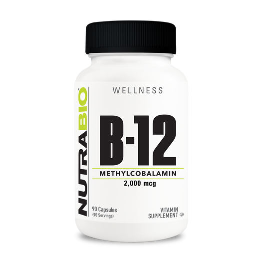 NutraBio B-12 Methylcobalamin (90 Caps)