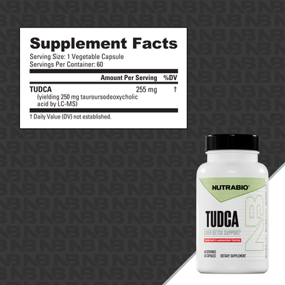NutraBio TUDCA Liver Support & Bile Acid