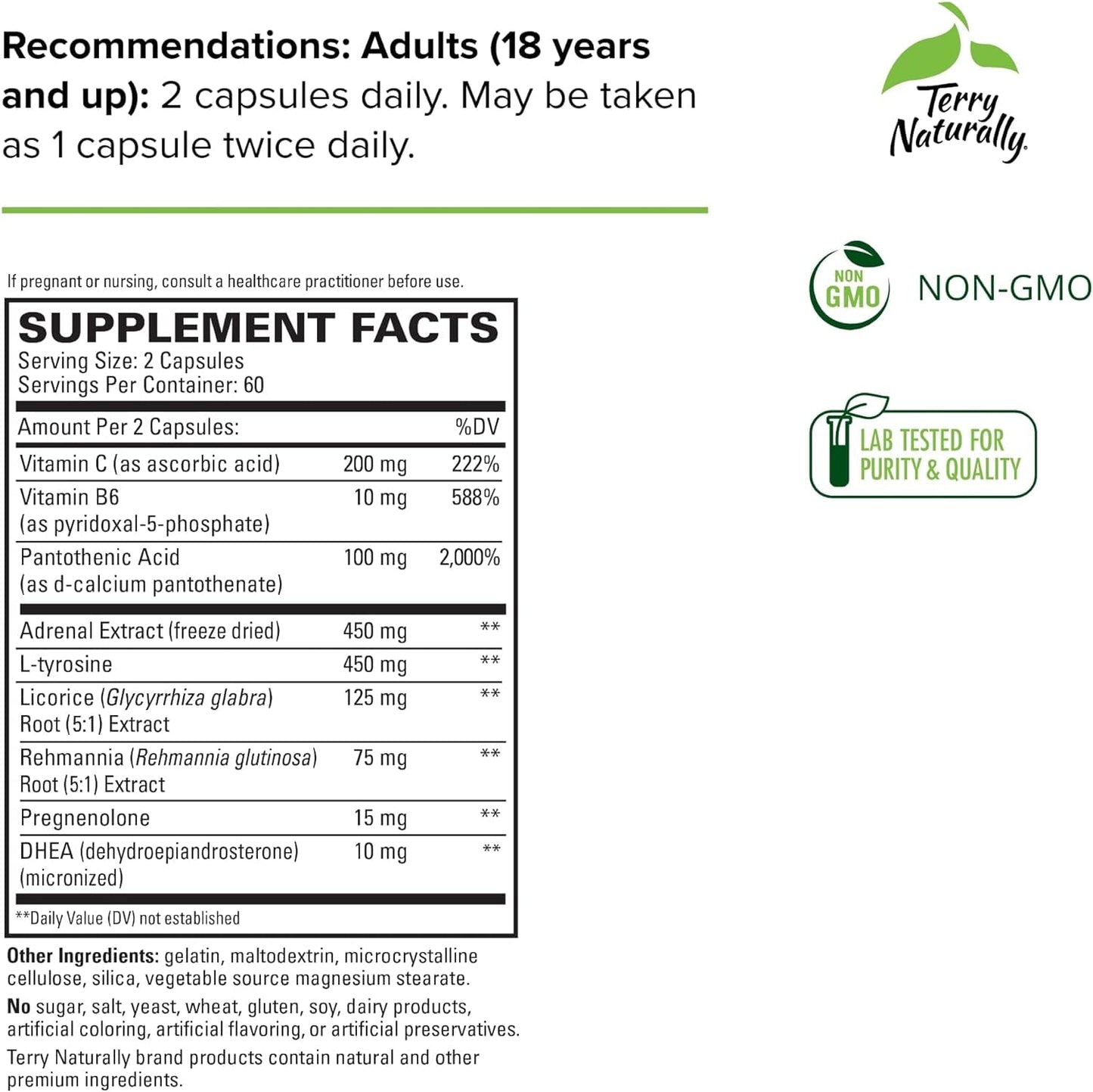 Terry Naturally supplement facts, 60 servings, 71TQ61eLd0L