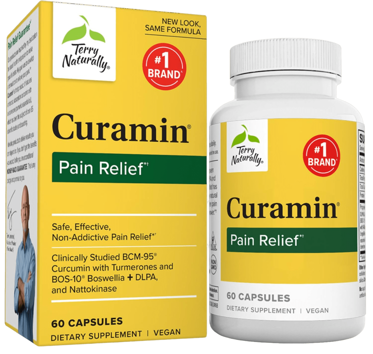 Curamin Pain Relief supplement box and bottle