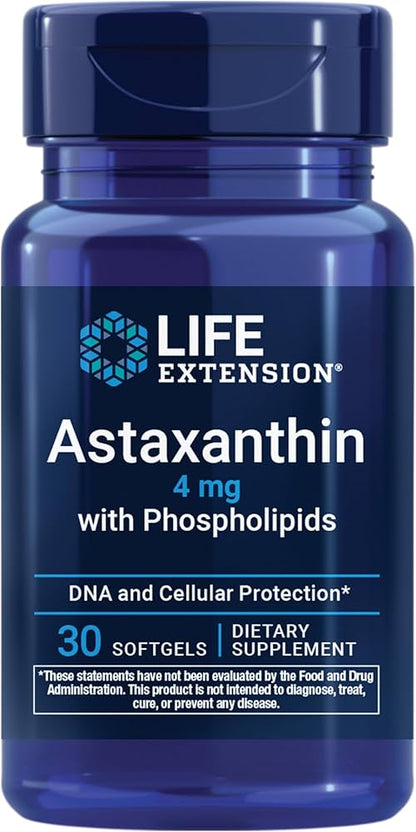 Life Extension Astaxanthin 4mg With Phospholipids 30softgels