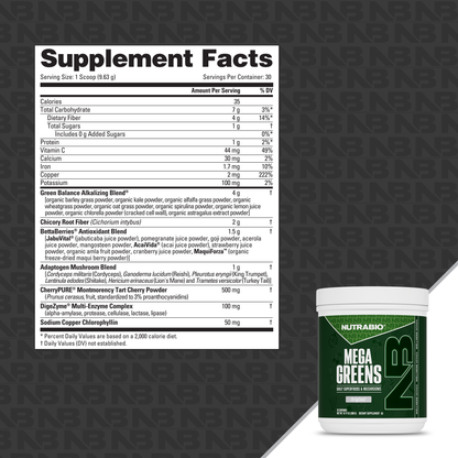 NutraBio Mega Greens