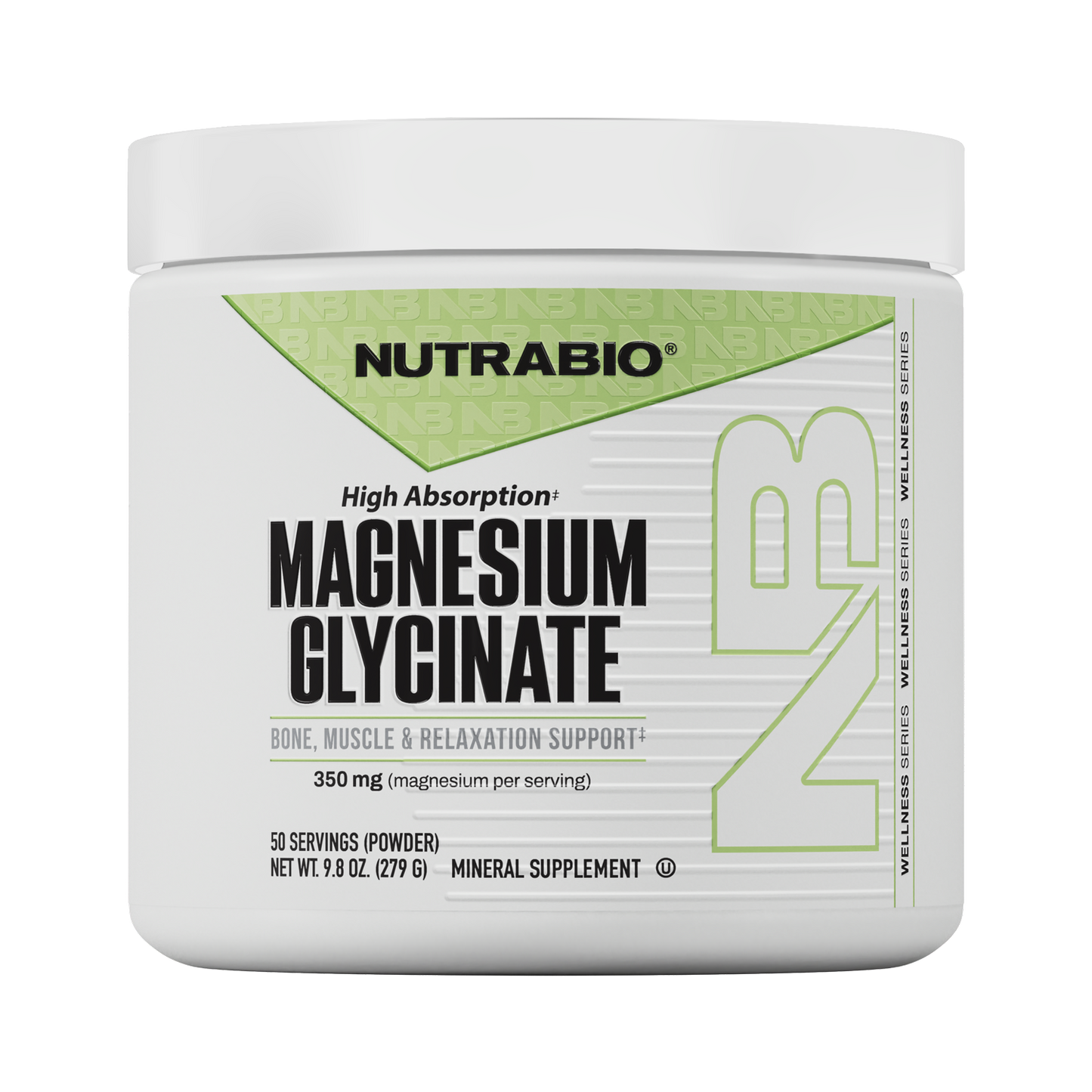 NutraBio Magnesium Glycinate (50 Servings)