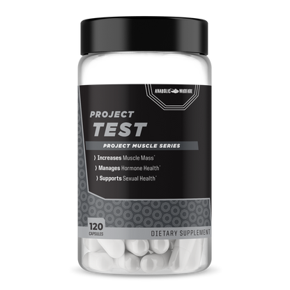 Anabolic Warfare Project Test supplement bottle