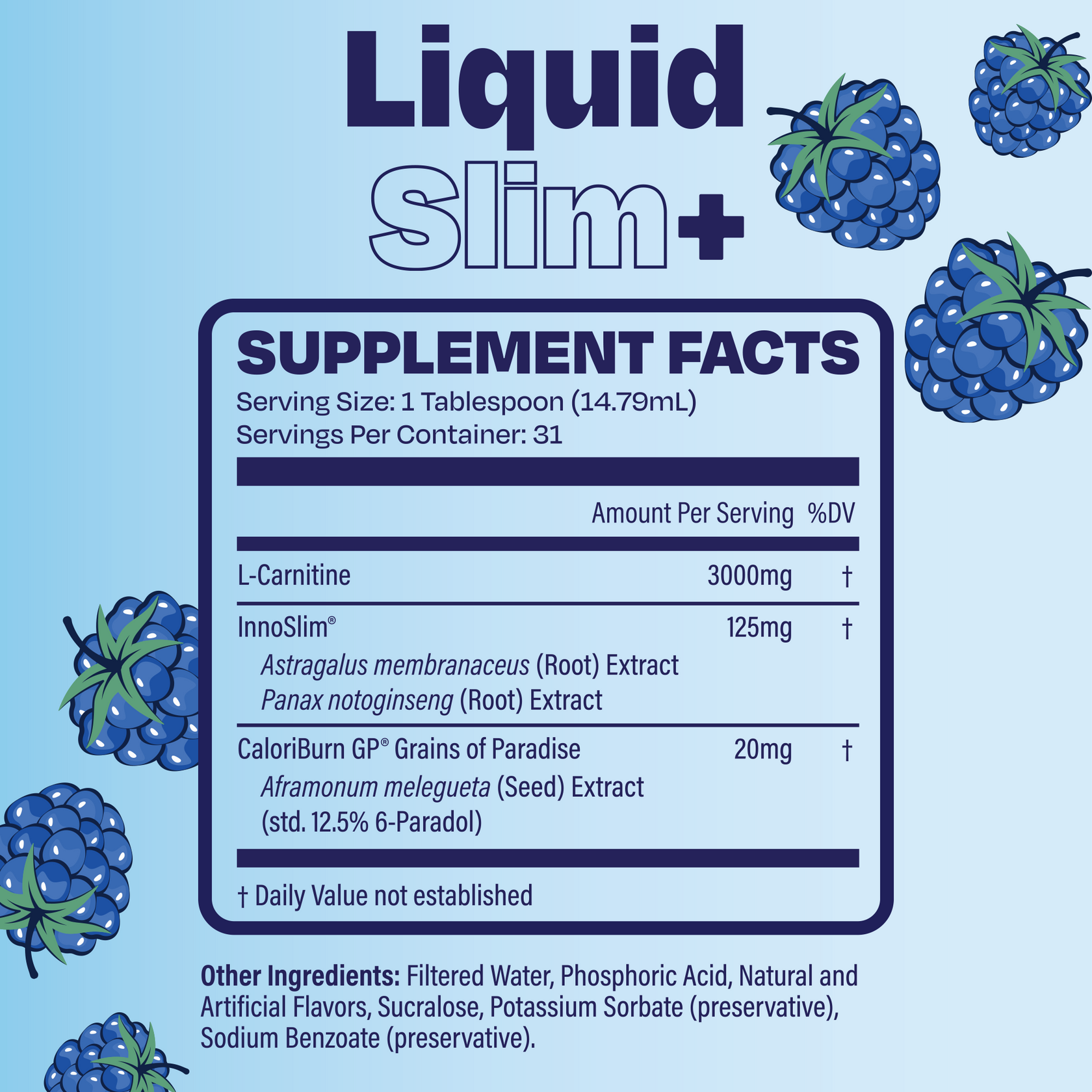 Liquid Slim+ supplement facts, Artboard10
