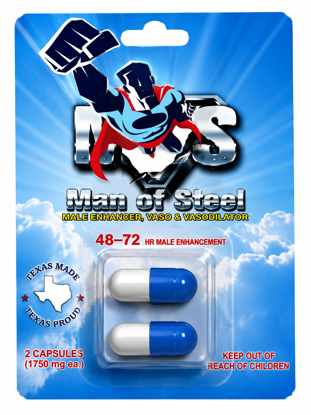 Man of Steel (Male Enhancement) 2 Capsules