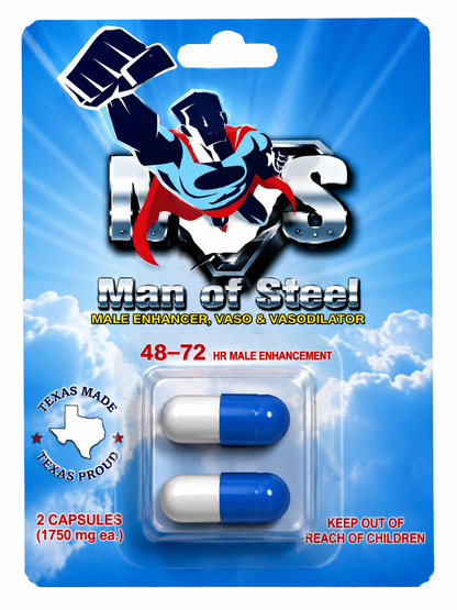 Man of Steel (Male Enhancement) 2 Capsules