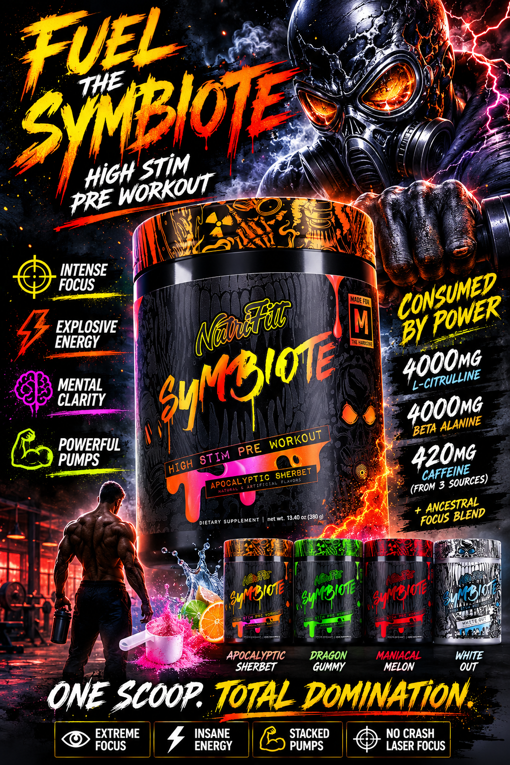 NutriFitt Symbiote – High Stim Pre-Workout
