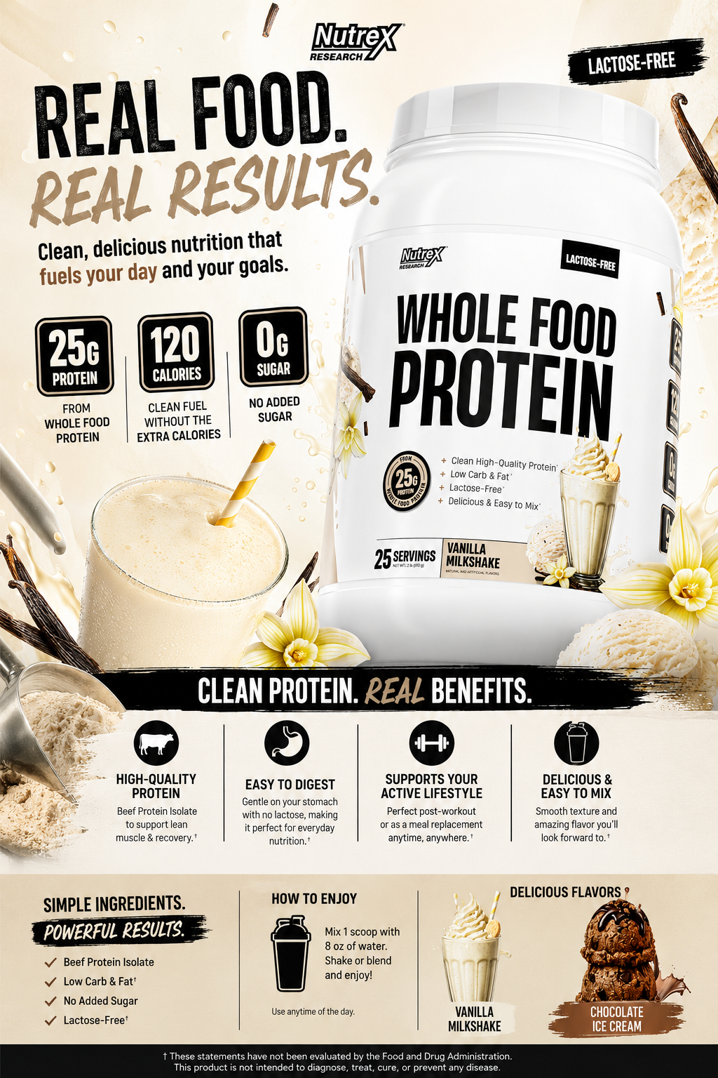 Nutrex Whole Food Beef Protein Isolate
