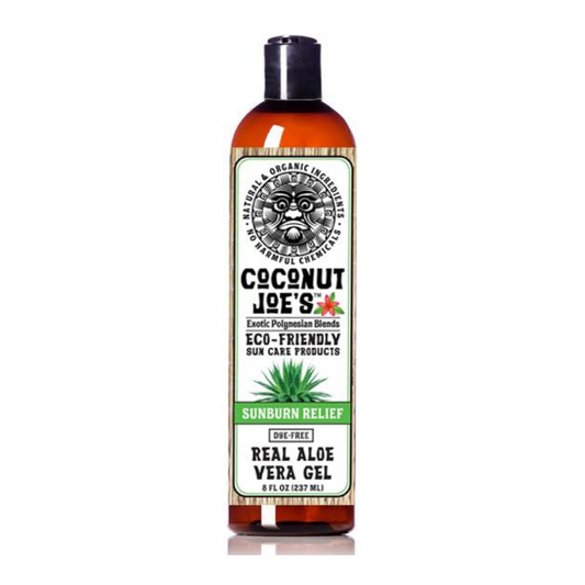 Coconut Joe's Sunburn Relief Real Aloe Vera Gel 8 FL OZ