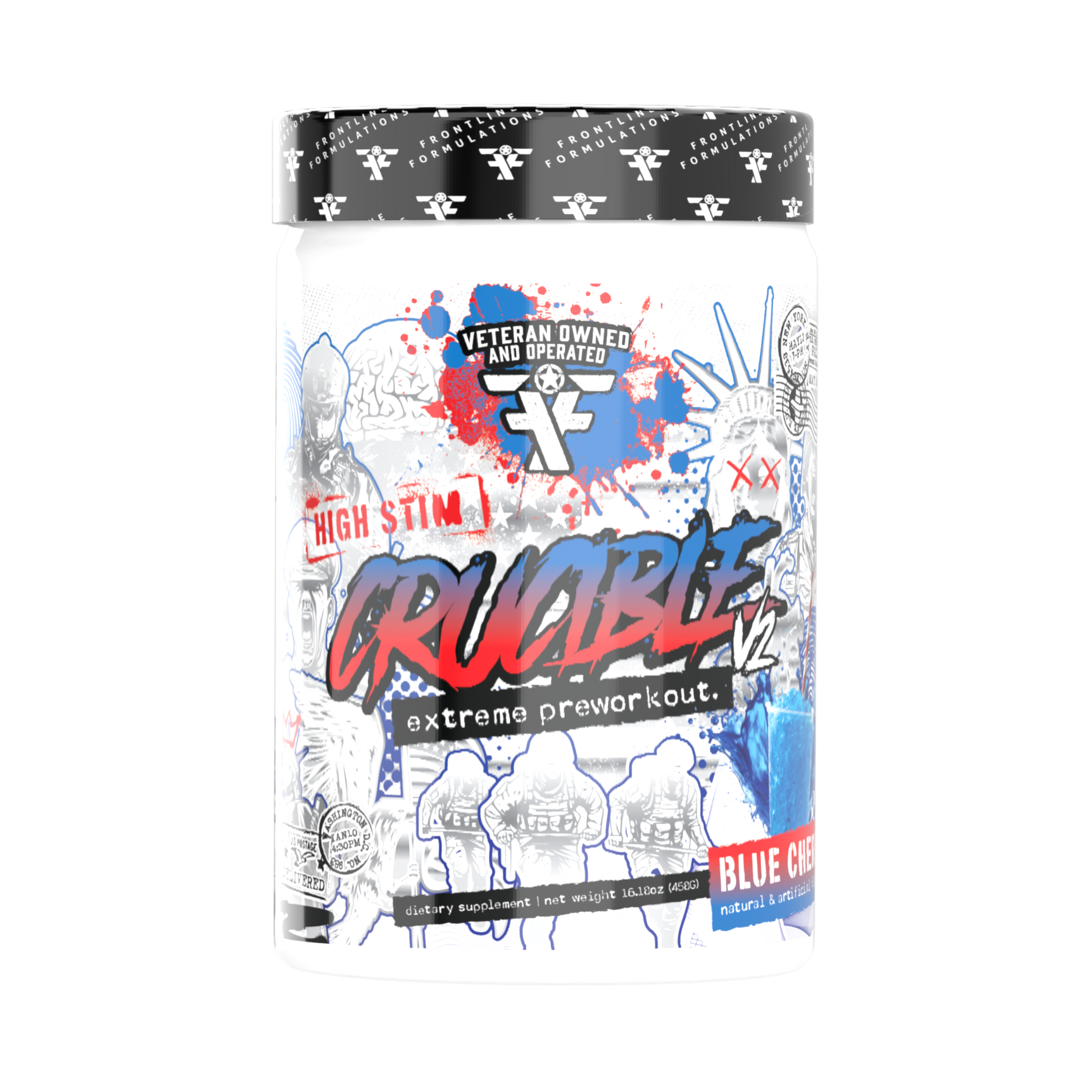 Crucible Blue Cherry pre-workout supplement