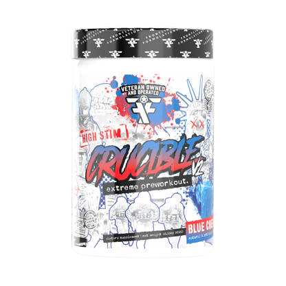 Crucible Blue Cherry pre-workout supplement