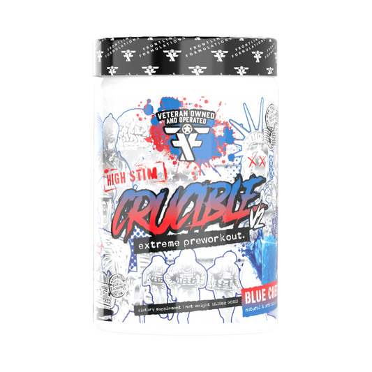 Crucible Blue Cherry pre-workout supplement