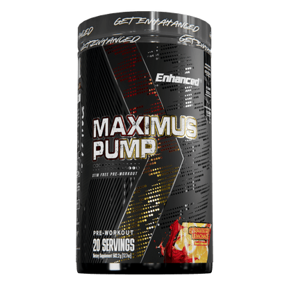 Enhanced Maximus Pump pre-workout supplement
