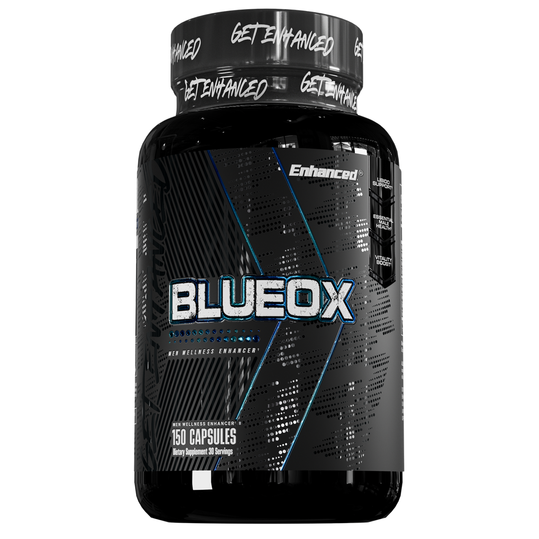 BlueOx Enhanced supplement bottle, 150 capsules